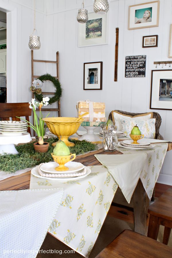 SPRING TABLESCAPE IDEAS | SPRING DECORATING IDEAS | SPRING TABLE ...