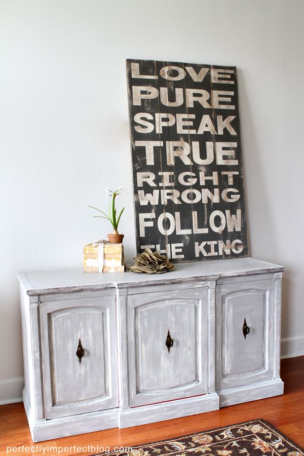 Dry-Brushed Chalk Paint Buffet