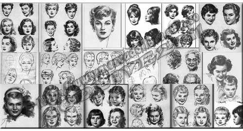 aprende a dibujar rostros caras perfiles mujeres mujer