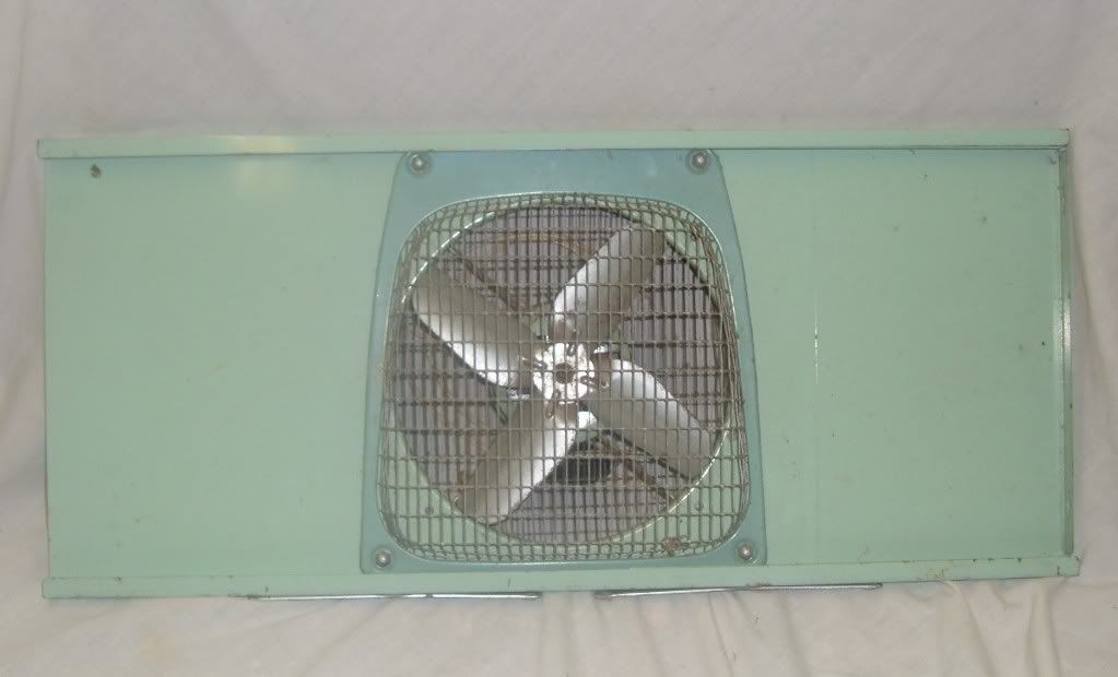 Vintage Green Metal Window Fan eBay