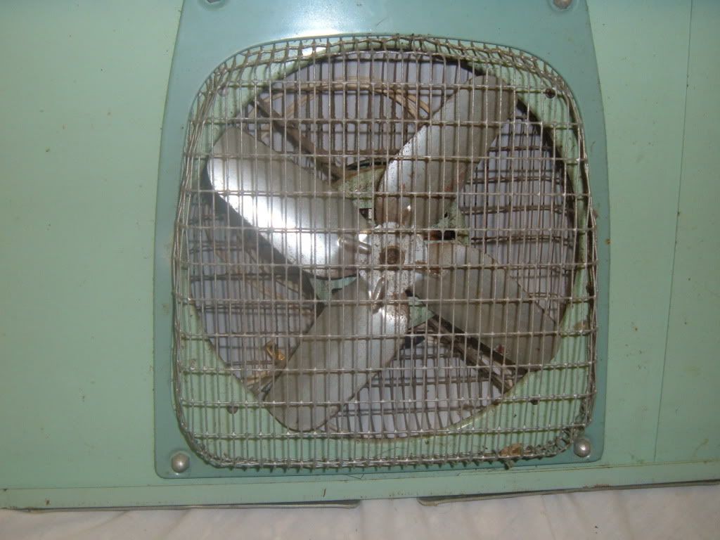 Vintage Green Metal Window Fan eBay