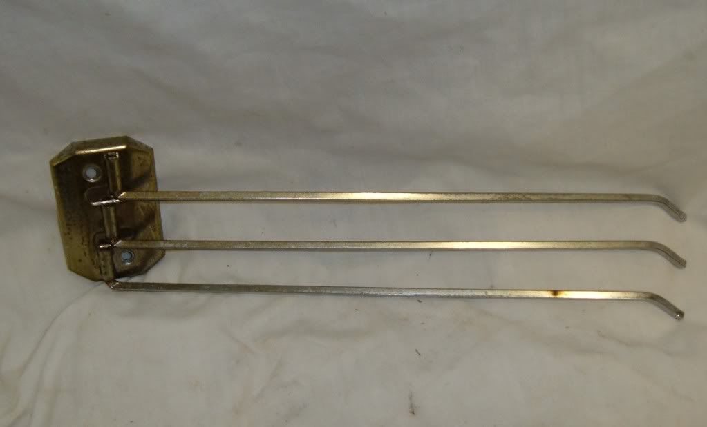 Vintage Chrome 1950's 3 Arm Towel Bar eBay