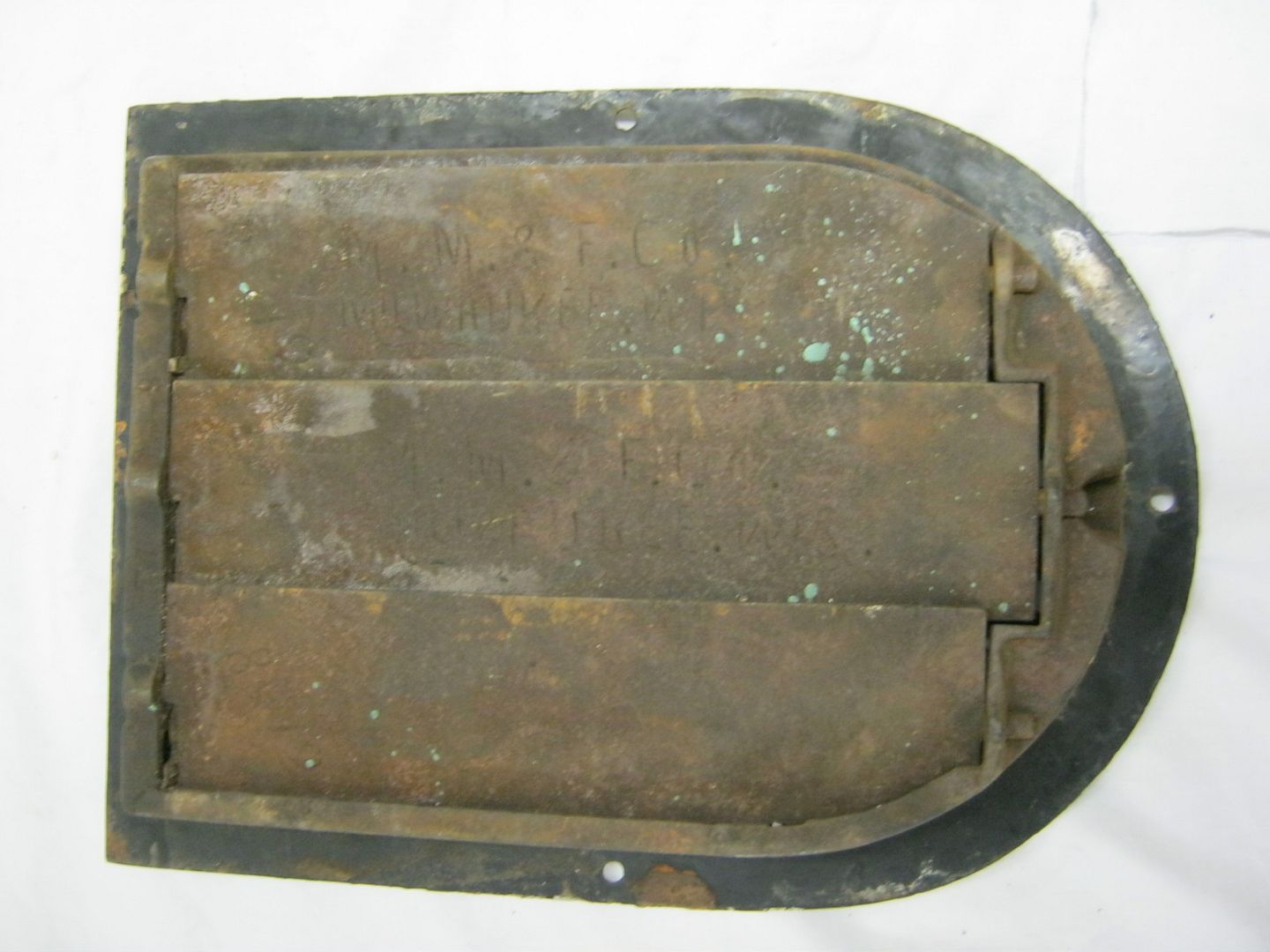 Antique Arch Top Dome Cast Iron Heat Grate Wall Register Vent 14" X 10