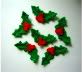 Holly and berry appliques
