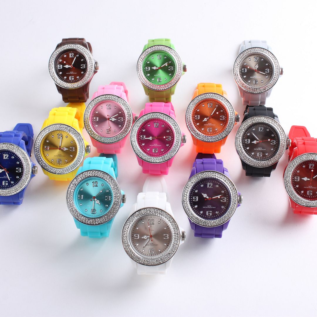 New-Rubber-silicone-Jelly-Gel-Quartz-Wrist-Watch-Unisex-With-Crystal-Diamante