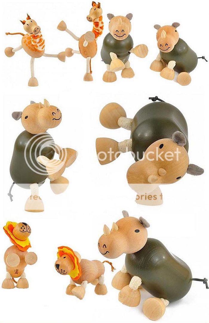 Anamalz Wooden Animals Collectible baby&children Toys using Earth 