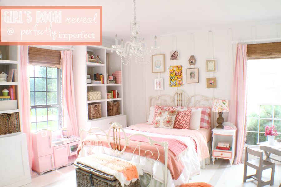 girls bedroom decorating ideas | perfectly imperfect