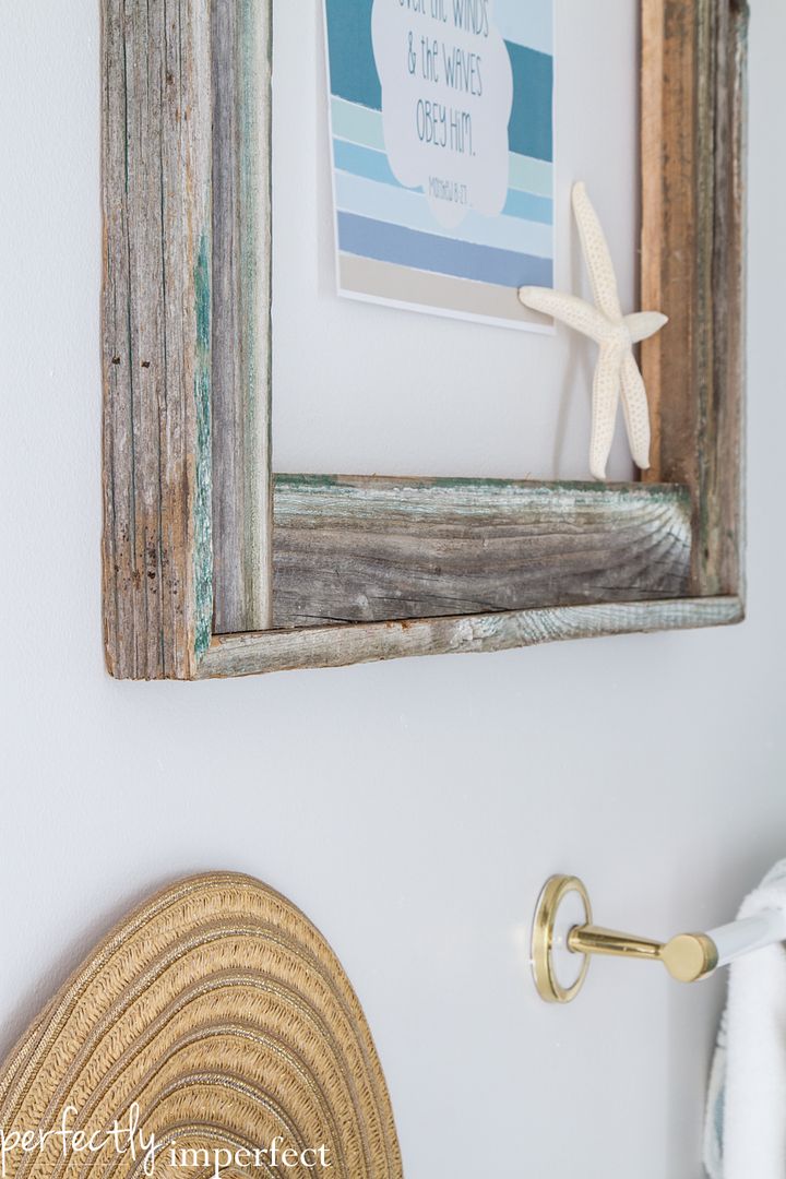$100 Beach Bathroom Reveal | perfectly imperfect