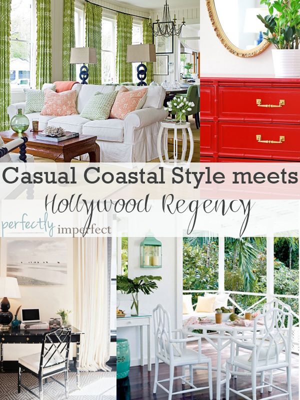 casual coastal style meets hollywood regency | perfectly imperfect