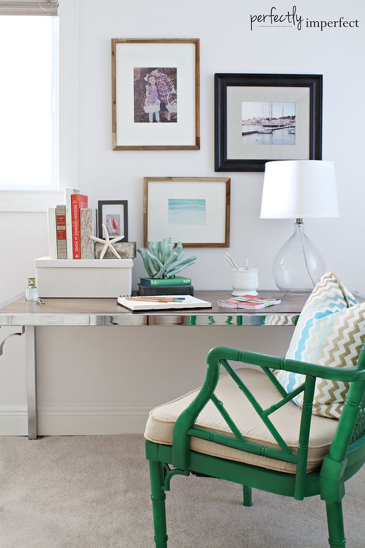 coastal bedroom desk & writing space | perfectly imperfect
