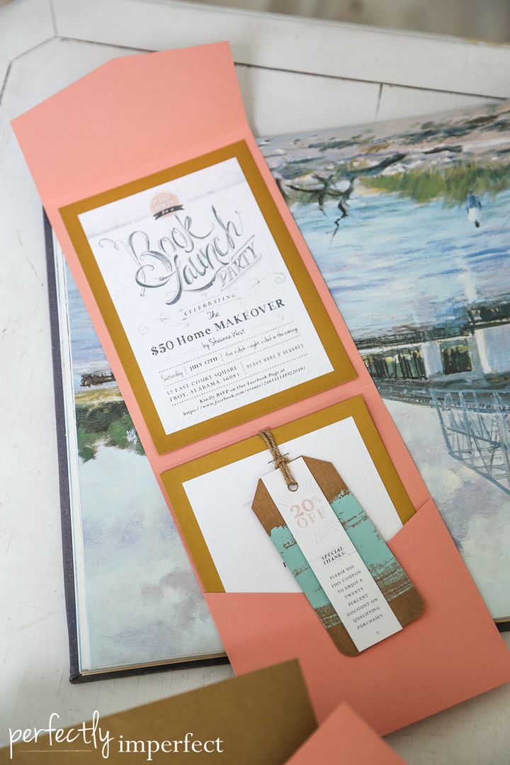 Book Launch Party Invites | perfectly imperfect | Counterpart Brand & Design