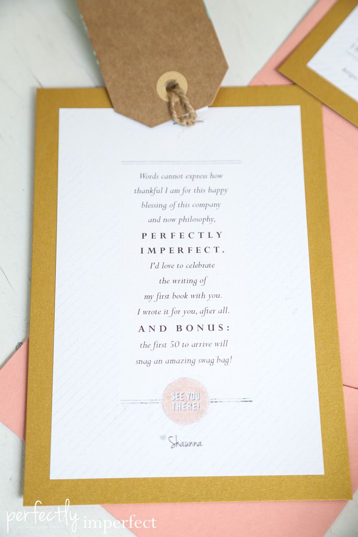Book Launch Party Invites | perfectly imperfect | Counterpart Brand & Design