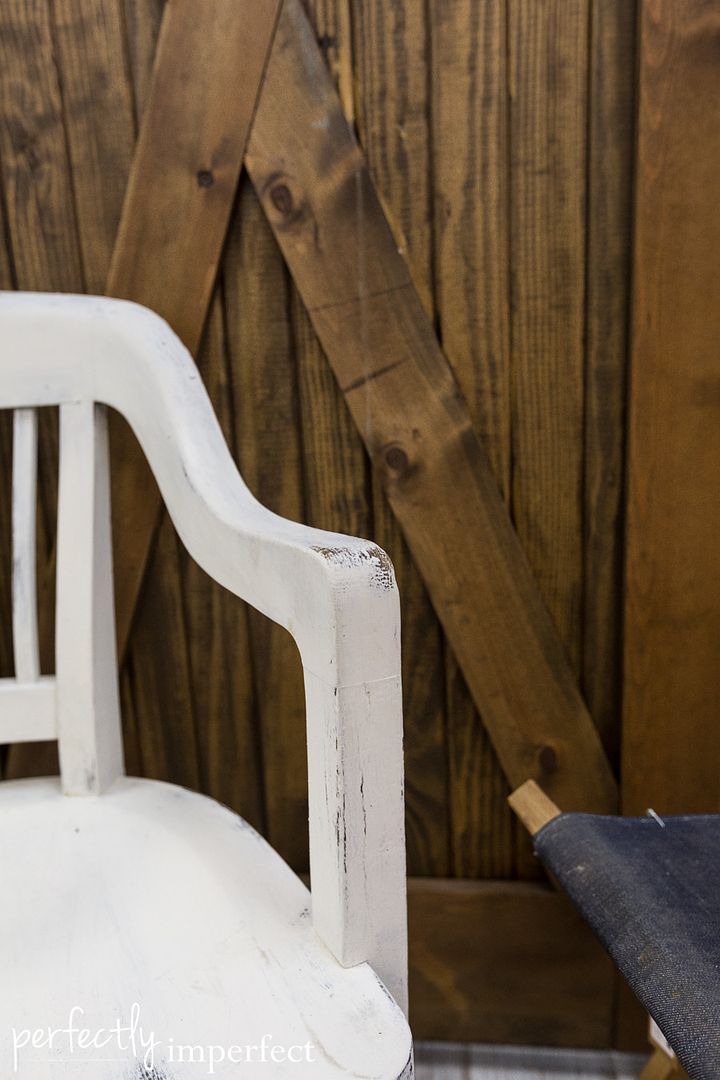 Perfectly Imperfect | Antique Desk Chair Makeover | Miss Mustard Seed Milk Paint | Ironstone