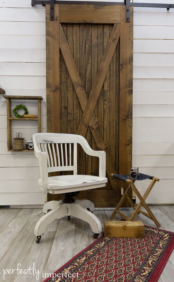 Perfectly Imperfect | Antique Desk Chair Makeover | Miss Mustard Seed Milk Paint | Ironstone