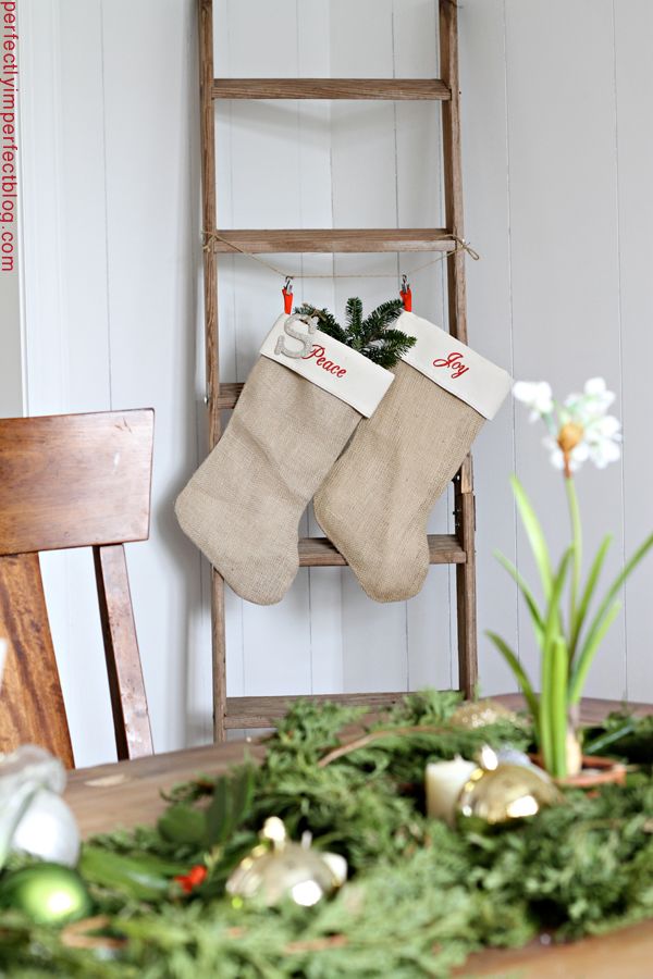 burlap stockings