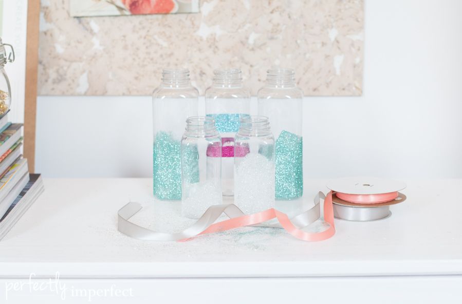 Simple Frozen Party | Easy Glitter Milk Bottle Tutorial | perfectly imperfect