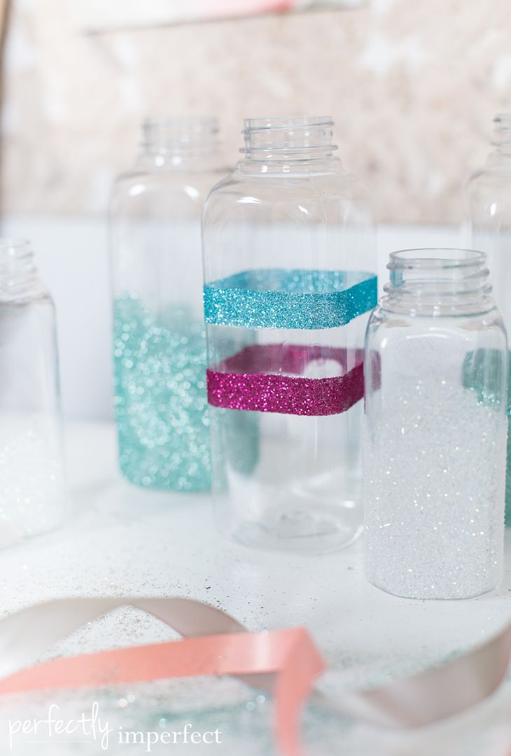Simple Frozen Party | Easy Glitter Milk Bottle Tutorial | perfectly imperfect