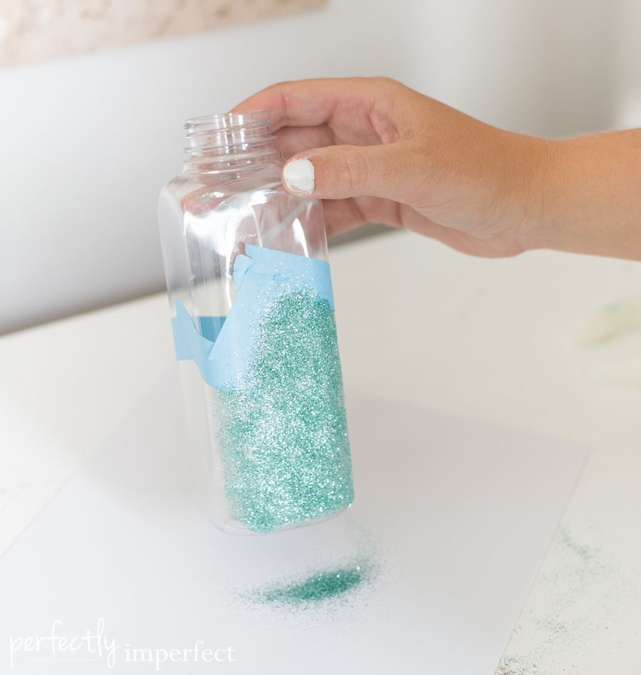 Simple Frozen Party | Easy Glitter Milk Bottle Tutorial | perfectly imperfect
