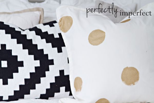 DIY Painterly Pillows | perfectly imperfect