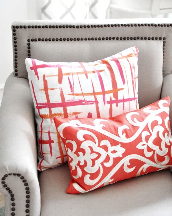 DIY Painterly Pillows | perfectly imperfect