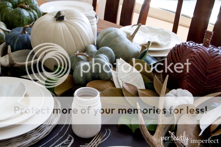 Simple Fall Tablescape | perfectly imperfect