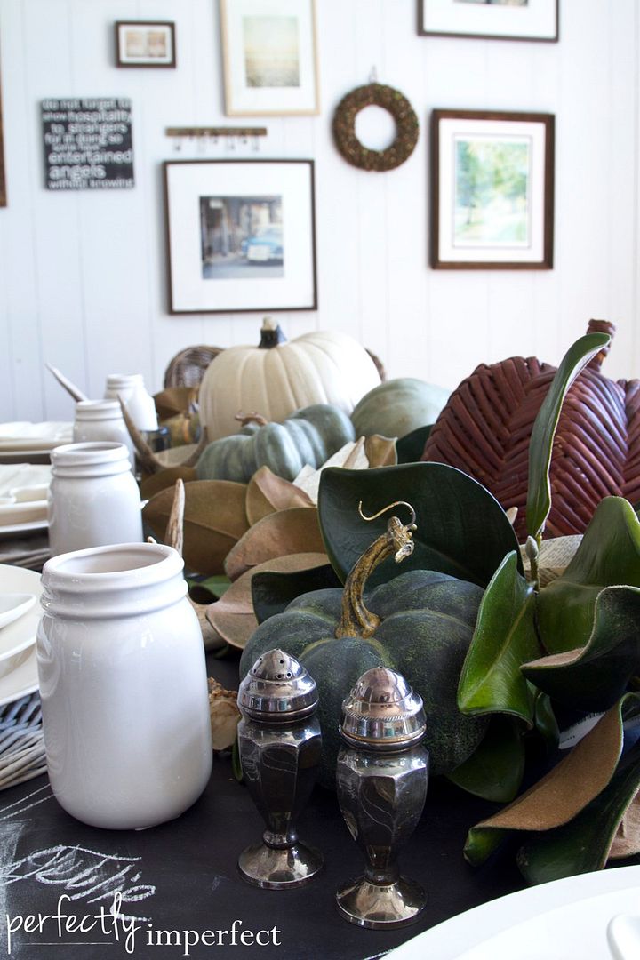 Simple Fall Tablescape | perfectly imperfect