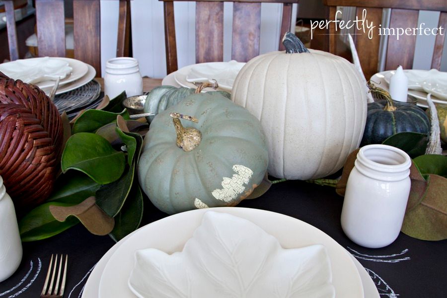 Simple Fall Tablescape | perfectly imperfect