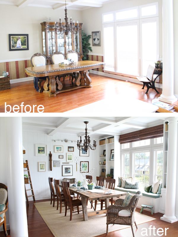 a dining room makeover from perfectly imperfect