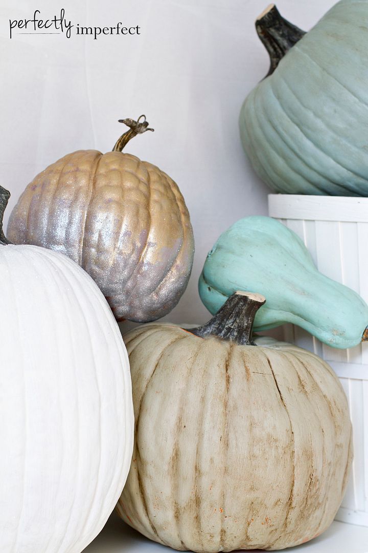 Fall Crafts: How to Paint Pretty Pumpkins | perfectly imperfect