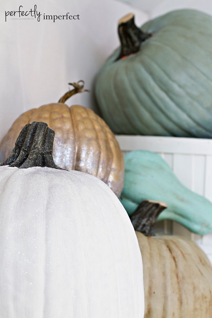 Fall Crafts: How to Paint Pretty Pumpkins | perfectly imperfect