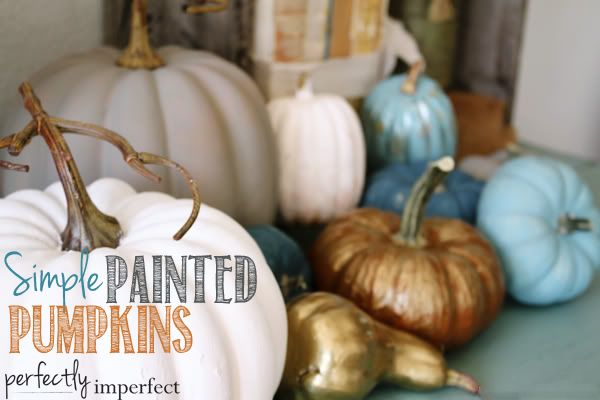 Simple Painted Pumpkins | Perfectly Imperfect