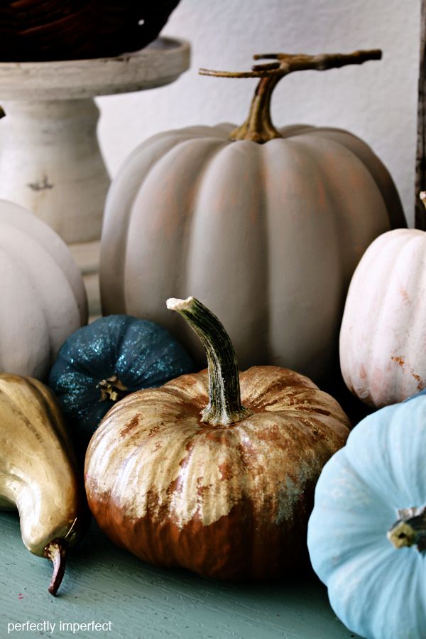 simple fall crafts using chalk paint