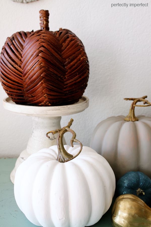 chalk paint pumpkins - Perfectly Imperfect™ Blog