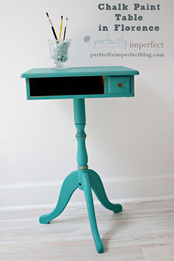 See the new Annie Sloan Chalk Paint color Florence at Perfectly Imperfect.  Learn how simple it is to paint furniture with Chalk Paint at perfectly imperfect.