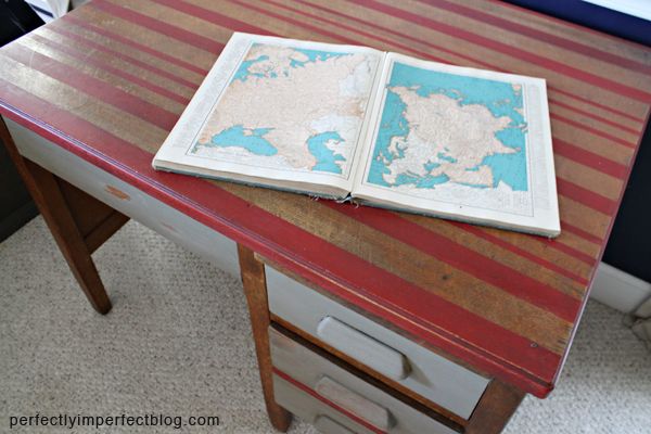 chalk paint furniture desk