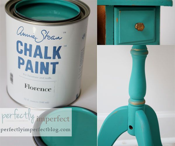See the new Annie Sloan Chalk Paint color Florence at perfectly imperfect.  Learn how easy it is to paint furniture with Chalk Paint at perfectly imperfect.