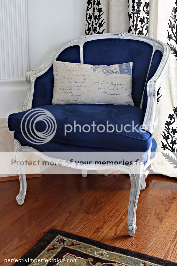 chalk paint transforms a french chair at perfectly imperfect