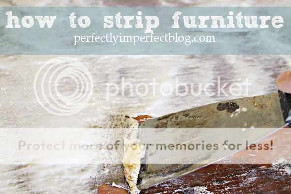 how to strip furniture by perfectly imperfect