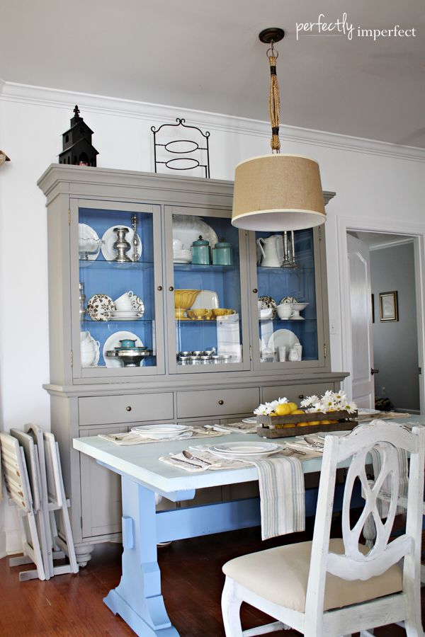 Laminate Hutch & Table Redo with Chalk Paint® | perfectly imperfect