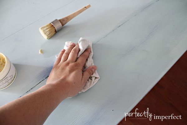 how to wax furniture | furniture waxing tips | perfectly imperfect