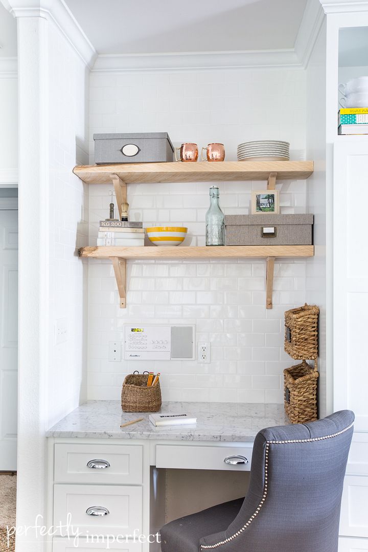 Reclaimed Wood Open Shelving | Kitchen Renovation | perfectly imperfect