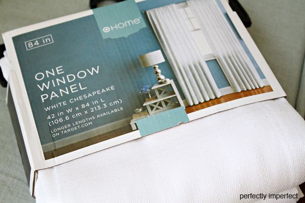 how to paint your own striped curtains with chalk paint.