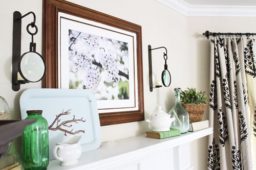 decorate your living room by dressing your mantel each season