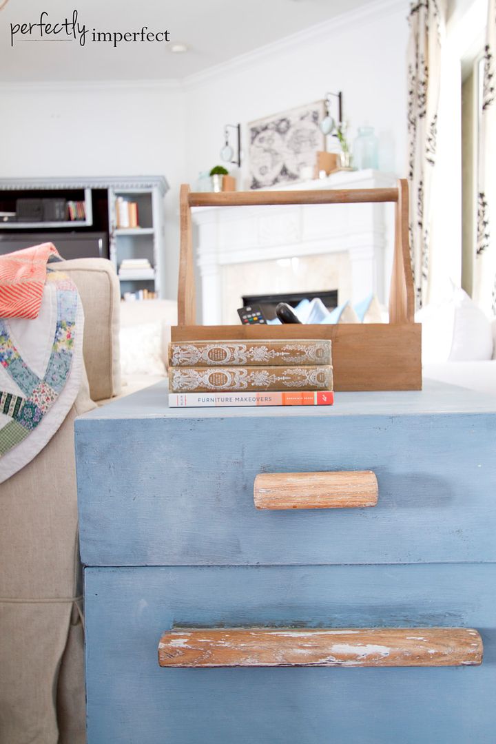 Trunk Side Table Makeover | perfectly imperfect