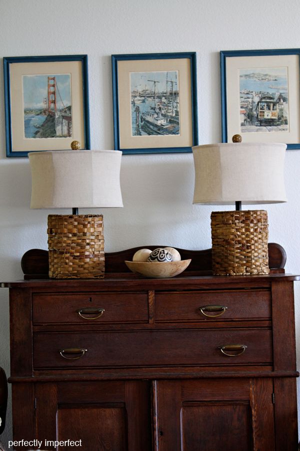 the antique buffet & vintage art - Perfectly Imperfect™ Blog