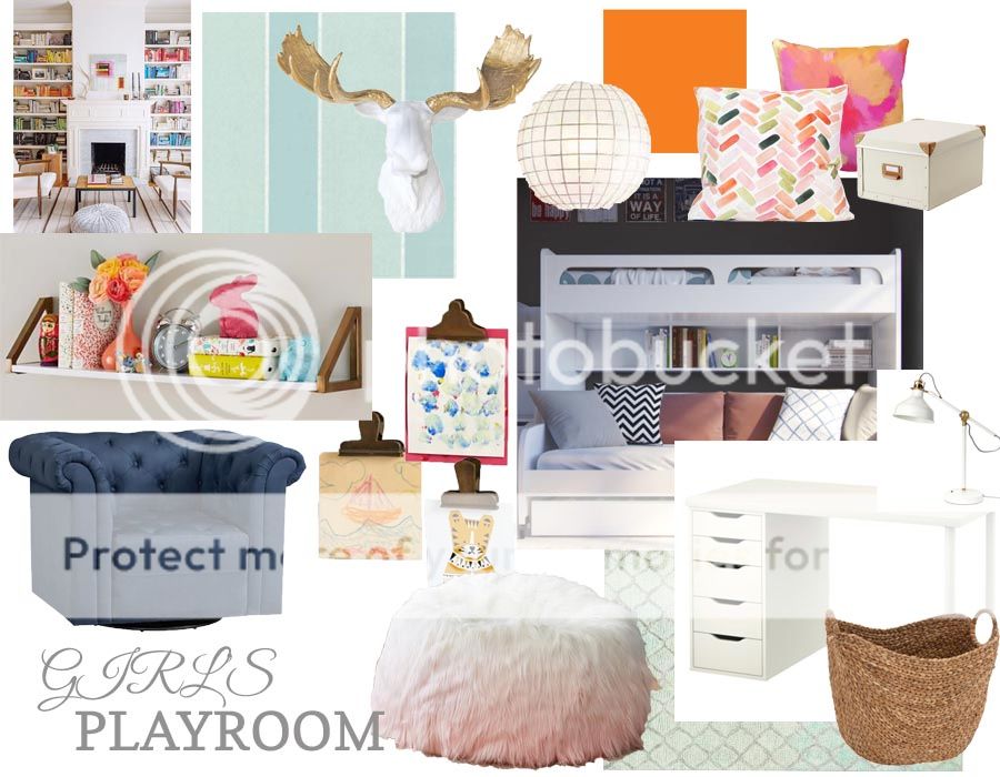 Perfectly Imperfect | Design Project | Girls Playroom | Design Board