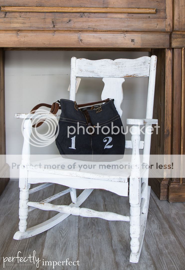 Milk Paint Painted Rocking Chair | perfectly imperfect