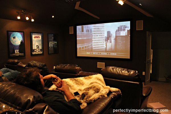 diy home theater at perfectly imperfect 