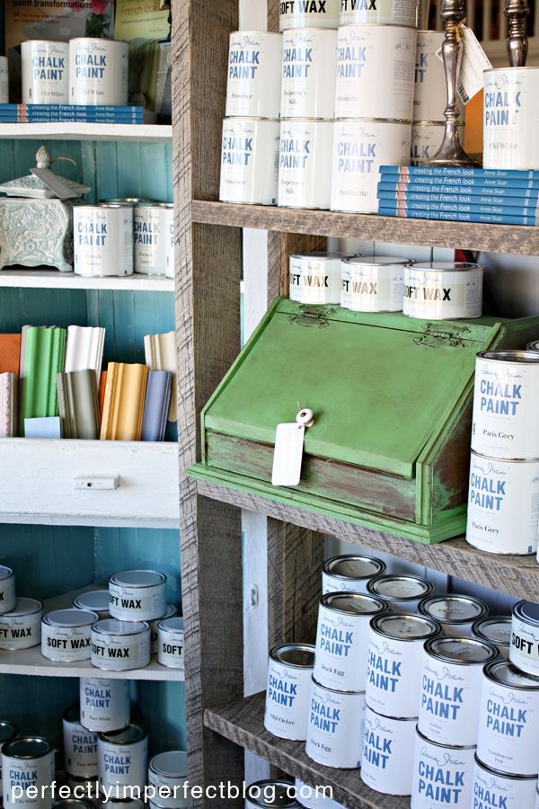 ANnie Sloan Chalk Paint Shop at perfectly imperfect