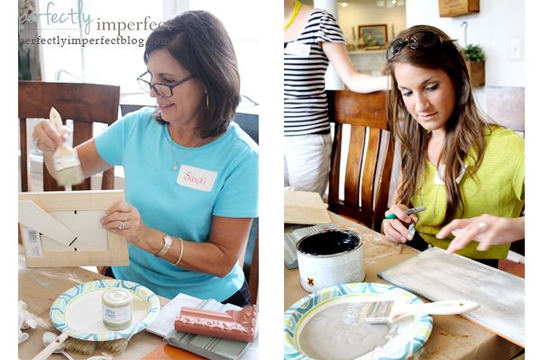 learn how to paint furniture at a Chalk Paint workshop at perfectly imperfect